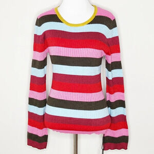 NWT Blank NYC Metallic Stripe Bell Sleeve Sweater M
